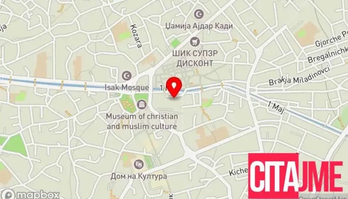 Ading Tsentar Bitola мапа - Битола