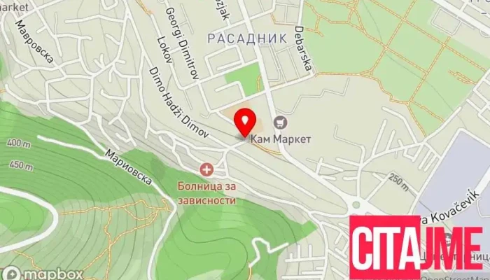 Akva Tim Infiniti Doo -  мапа - Скопје