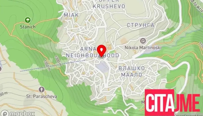 Apolo Krushevo Drveni Sanki мапа - Крушево