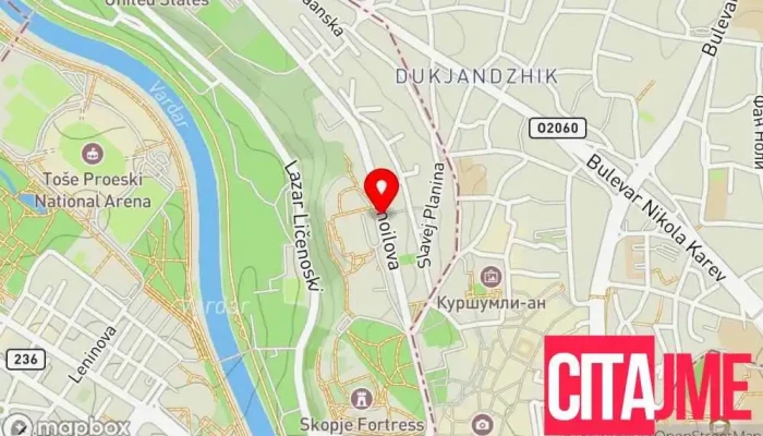 Arso Dent мапа - Скопје