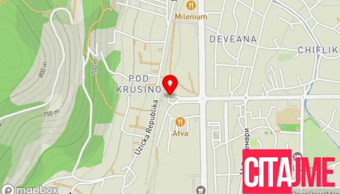 Avtobuska Stanitsa Kichevo мапа - Кичево