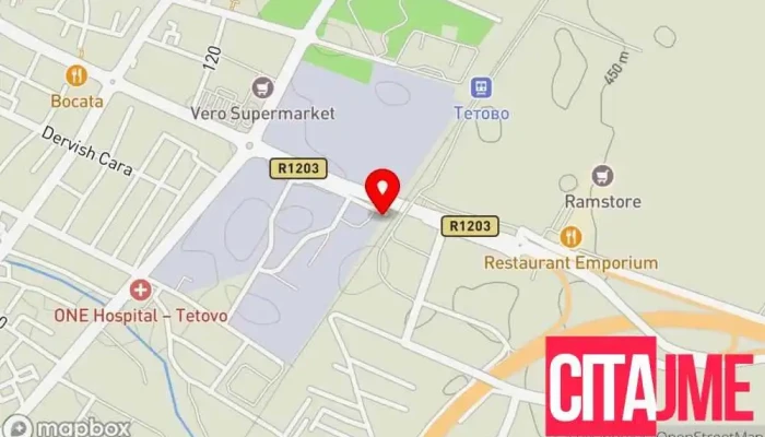 Avtoelektricharski Servis Sime мапа - Тетово