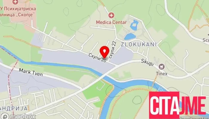 Avtoservis Argirovski мапа - Скопје