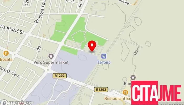 Bus Station Tetovo -  мапа - Тетово