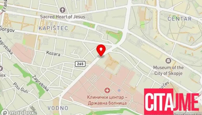 Butel Pogreben Servis мапа - Скопје