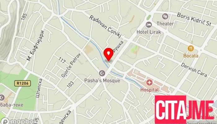 Cajka Vodoinstalater -  мапа - Тетово