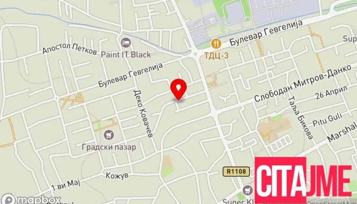 мапа на Д-р Хилда Колева Стоматолог во Гевгелија