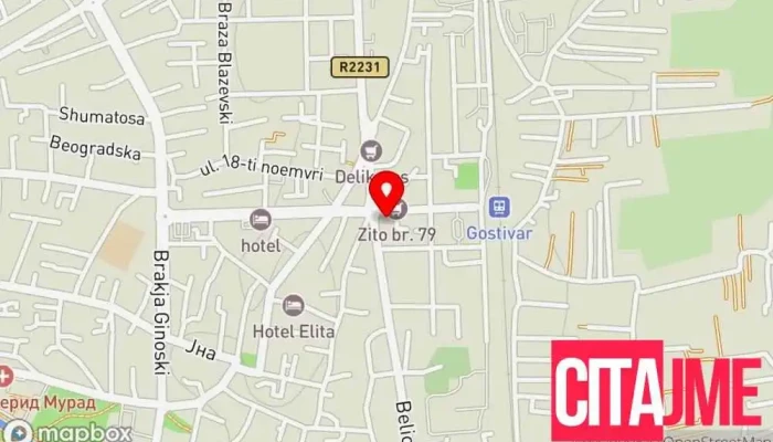 Dental Clinic Drelesa мапа - Гостивар