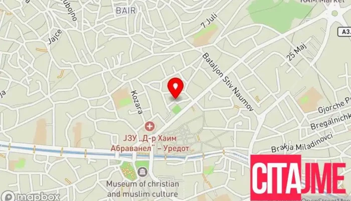 мапа на Дентекс Стоматолог во Битола