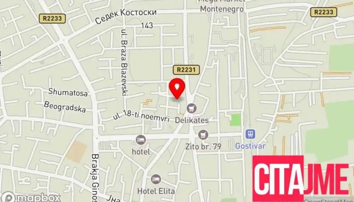 Dentist -    Dens Impacta мапа - Гостивар