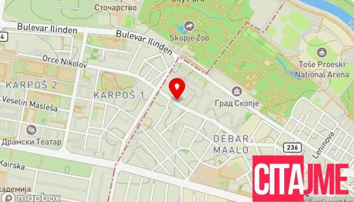 Dm мапа - Скопје