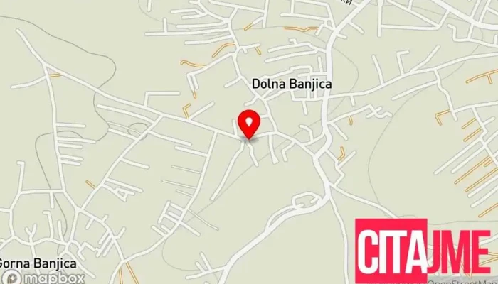Dolna Banjitsa мапа - Гостивар