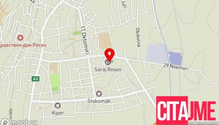 Dom Na Kultura Dragi Tozija мапа - Ресен
