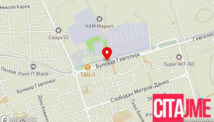 Easy Rent A Car -  мапа - Гевгелија