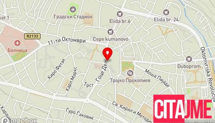 Edna Tochka Za Uslugi   Kumanovo мапа - Куманово