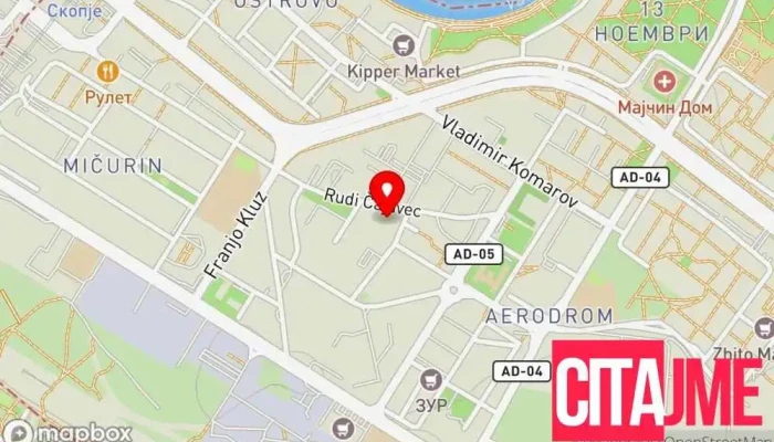 Ekstra Dental мапа - Скопје