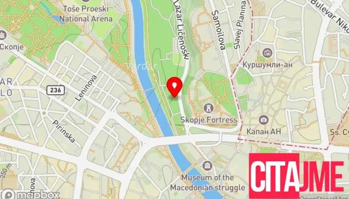 Elektrodistributsija Skopje Evn Grupatsija   Uprava мапа - Скопје