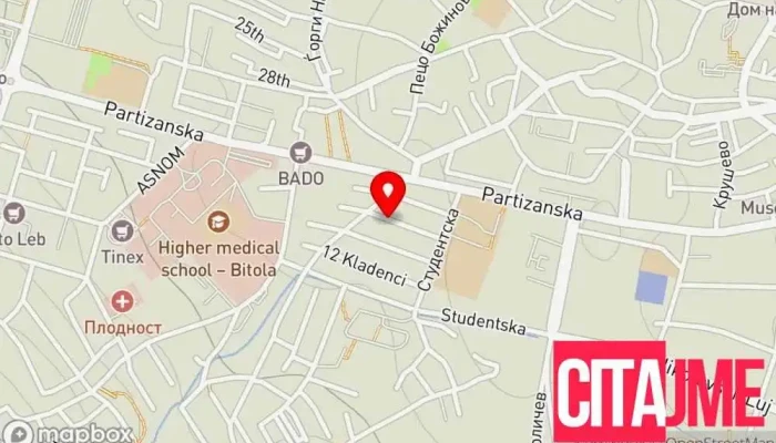 Elektromotor мапа - Битола
