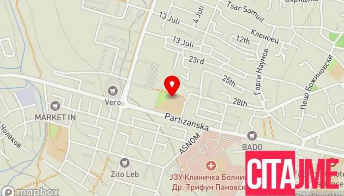 мапа на Елена Дент Стоматолог во Битола
