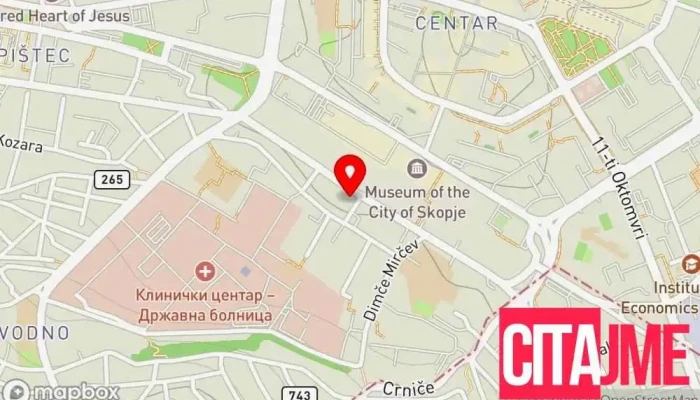 Elite Dental Skopje -  мапа - Скопје