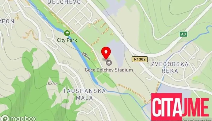 Fk Bregalnitsa Delchevo мапа - Делчево