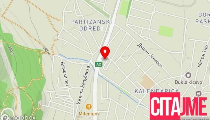 Gichi -  Dent мапа - Кичево