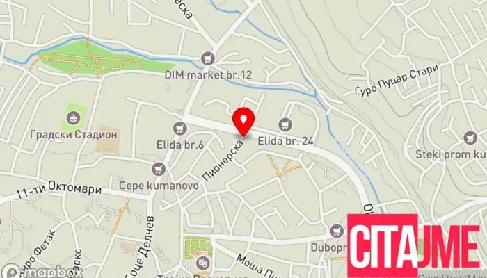 Gips Dizajn -  мапа - Kumanovo