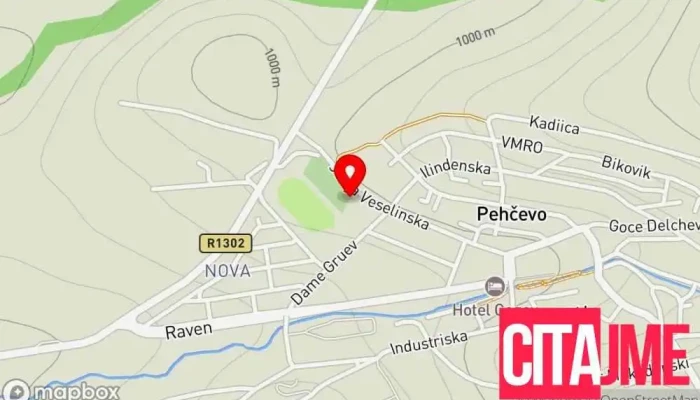 Gradski Grobishta Pekhchevo мапа - Пехчево