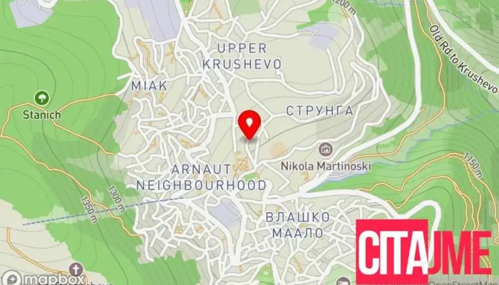 Gradsko Sobranie Na Opshtina Krushevo мапа - Крушево