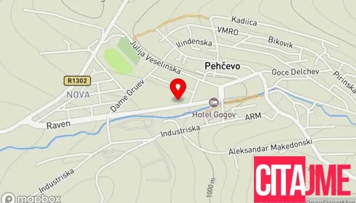 Gradsko Sobranie Na Opshtina Pekhchevo мапа - Пехчево