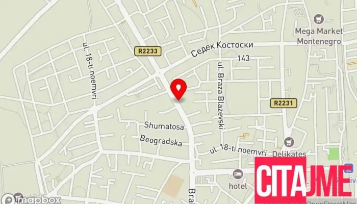 Gree Store Gostivar -  мапа - Гостивар
