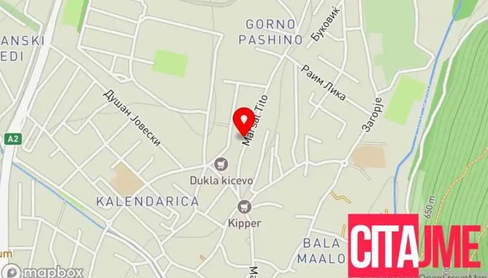Instalacija -  мапа - Kicevo