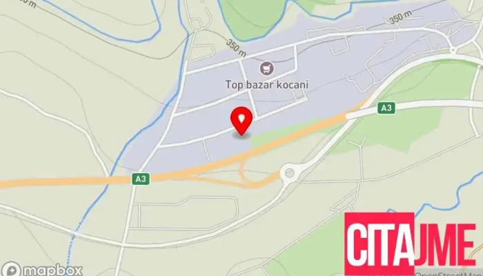 Inzenering Komerc -  мапа - Кочани