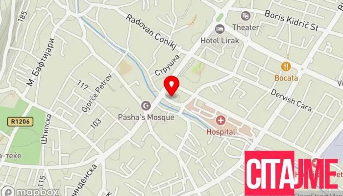Jkp Tetovo мапа - Тетово