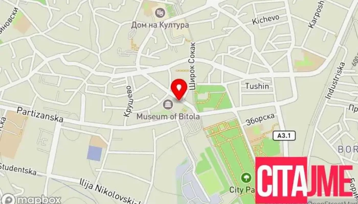 Jkp Vodovod   Bitola мапа - Битола