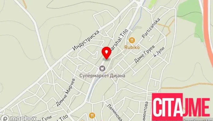 Jp Komunalets   Negotino мапа - Неготино