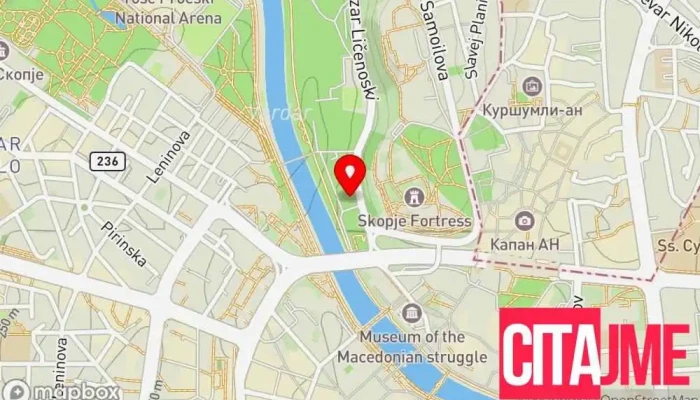 Jp Vodovod I Kanalizatsija Skopje   Direktsija мапа - Скопје