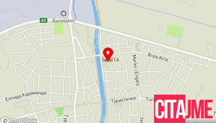 Jzu Opshta Bolnitsa Struga мапа - Струга