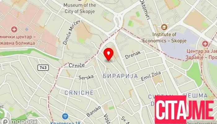 Karadent Skopje -  мапа - Скопје