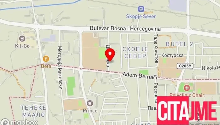 Klikatizeri Adi Impeks Inzhenering мапа - Скопје