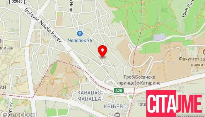 Kompjuterska Usluga Berati мапа - Скопје