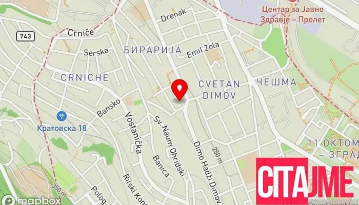 Kripto Lab мапа - Скопје