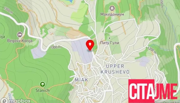 Krushevska Odaja мапа - Крушево