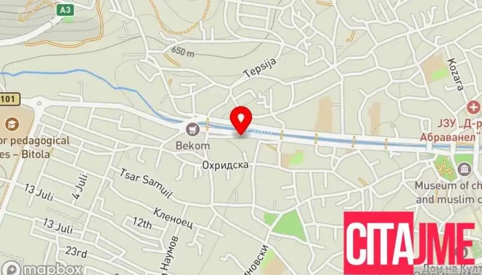мапа на LjuboDent Dental Clinic (ПЗУ ЉубоДент) Стоматолошка клиника, Орален хирург во Битола