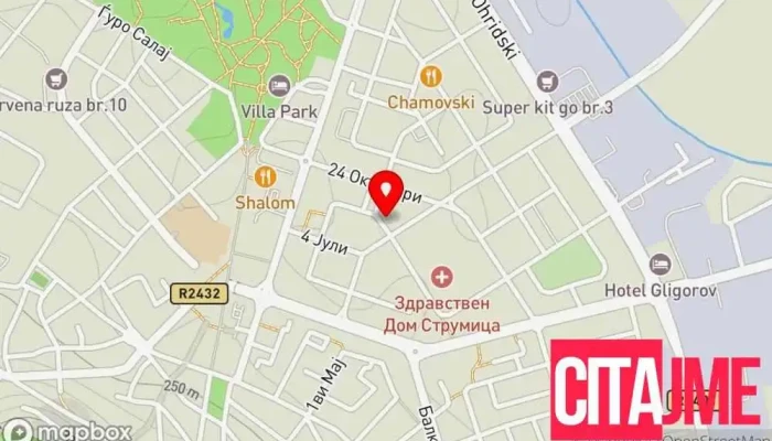 Loni Strumica Elektromaterijal мапа - Струмица