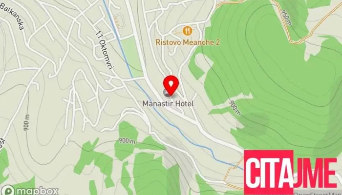Manastir   Berovo мапа - Берово