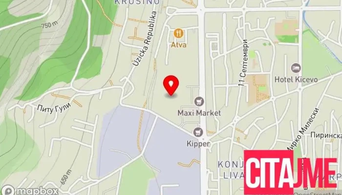 Merias Mebel   Kichevo мапа - Кичево