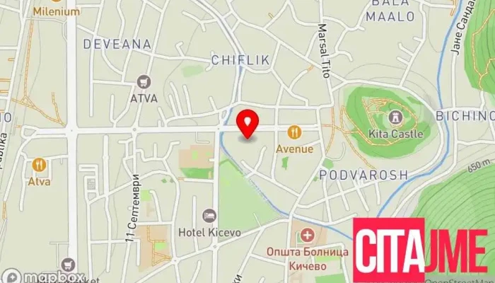 Multimedia Network Kicevo -  мапа - Кичево