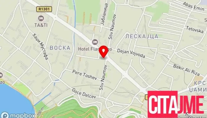 мапа на New Smile Стоматолошка клиника во Охрид