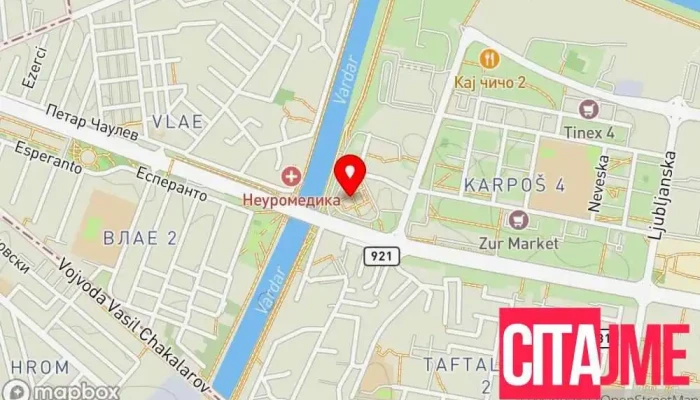Nsm Servis Klima Dooel мапа - Скопје
